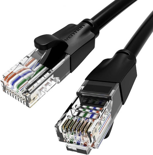 Vention U/UTP Cat.6 (Gigabit) Cablu de Rețea Ethernet 1m Negru