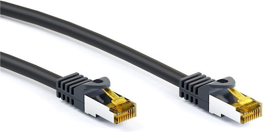 Goobay S/FTP Cat.7 (10Gbps) Καλώδιο Δικτύου Ethernet 2m Μαύρο