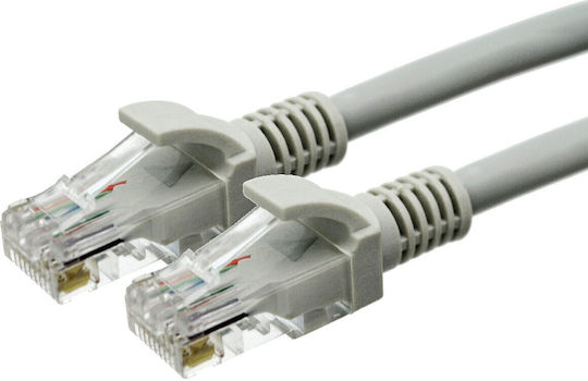 U/UTP Кат.6 (Gigabit) Мрежов Кабел Ethernet 3м Сив