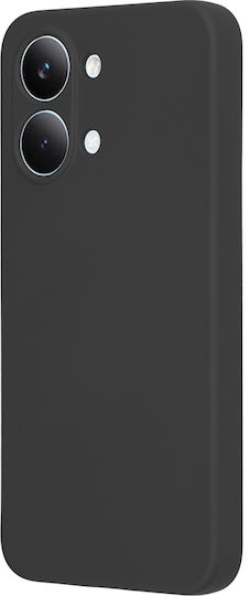 Techsuit Softflex Silicone Back Cover Black for Poco X8 Pro Max