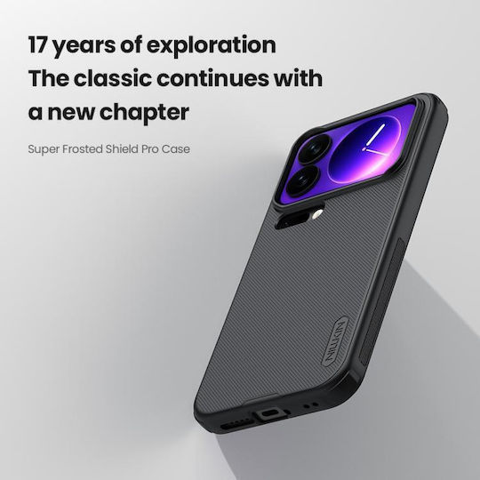 Nillkin Super Shield Rückseite Umschlag Silikon / Kunststoff Schwarz (Xiaomi 17 Pro)