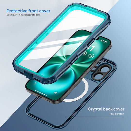 Shellbox Umschlag Rückseite Silikon / Kunststoff Wasserdicht Schwarz (iPhone 17)