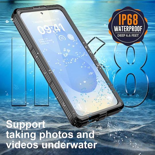 Shellbox Umschlag Rückseite Silikon / Kunststoff Wasserdicht Schwarz (iPhone 17)