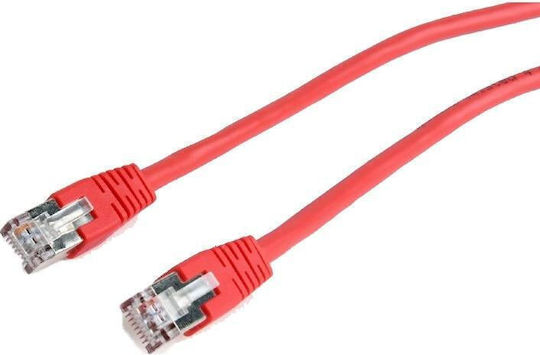 Cablexpert F/UTP Cat.6 (Gigabit) Καλώδιο Δικτύου Ethernet 0.5m Κόκκινο