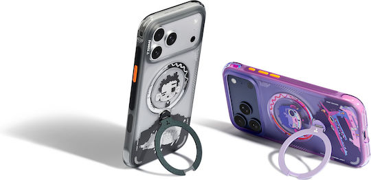 Torras Ostand Spin Back Cover Πλαστικό / Σιλικόνης Μαύρο (iPhone 17 Pro Max)