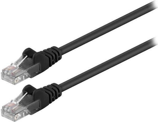 Goobay U/UTP Cat.5e (Gigabit) Καλώδιο Δικτύου Ethernet 0.5m Μαύρο