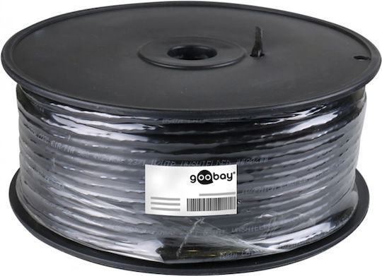 Goobay S/FTP Кат.6 (Gigabit) Мрежов Кабел Ethernet Външен Без Конектори 100м Черен