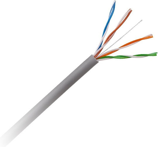 U/UTP Cat.5 (100Mbps) Καλώδιο Δικτύου Ethernet χωρίς ακροδέκτες 305m Γκρι