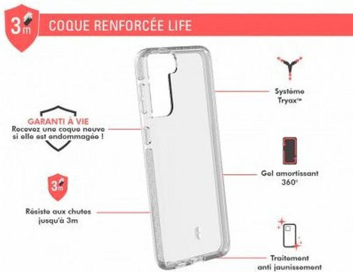 Hülle Galaxy S21 Plus Tryax Sleeve Verstärkte Ecken Force Case Life