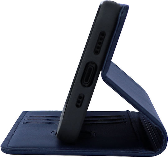 Vintage Magnet Wallet Case Sonique Motorola Edge 50 Neo 5g Dark Blue