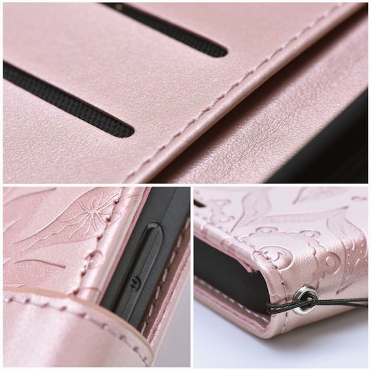 Mezzo Book Case Cover for Xiaomi Redmi Note 12 4G Mandala Rose Gold