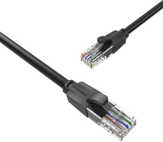 Vention U/UTP Кат.6 (Gigabit) Мрежови Кабел Ethernet 8m Черен