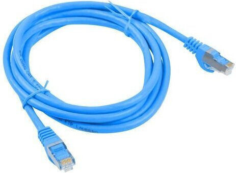 Lanberg U/UTP Кат.6 (Gigabit) Мрежов Кабел Ethernet 10м Син