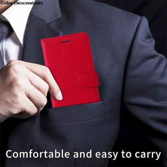 Buchen Sie Leder / Kunststoff Rot (Samsung alle Book-Typ-Modelle)