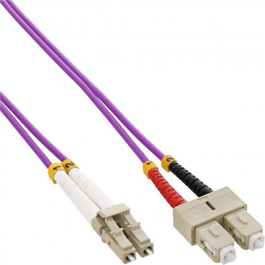 InLine Cablu De Rețea Fibră Optică LC-SC 20m Multicolor