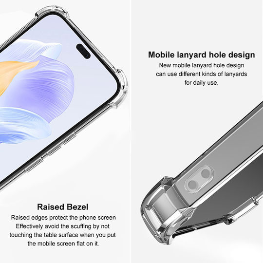 Techsuit Stoßfeste Klare Silikon Handyhülle Für Google Pixel 11 Pro Transparent