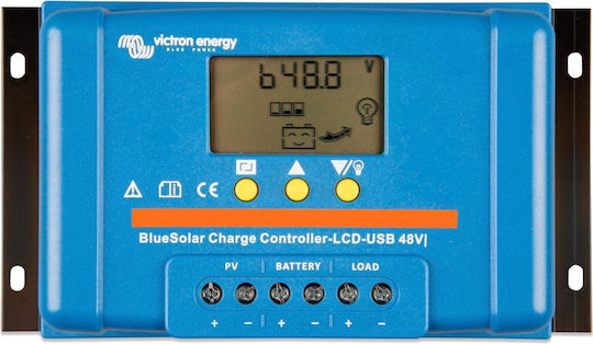 Victron Energy BlueSolar PWM-LCD+USB 48V-10A Controler de încărcare solară 48V 10A