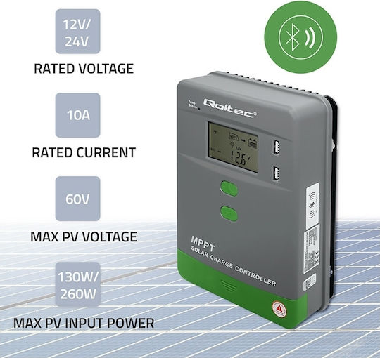 Qoltec Qoltec Solarladeregler MPPT 10A