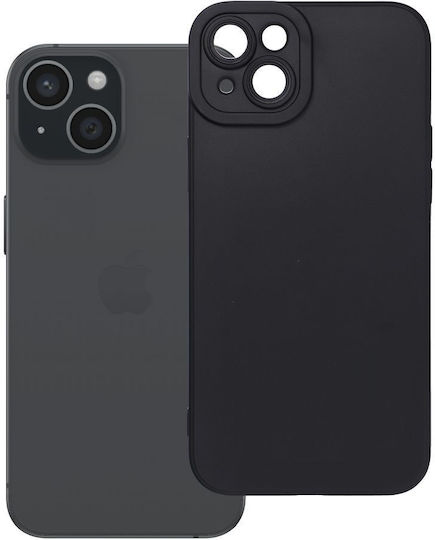 Matt Задна Корица Силикон Черен (iPhone 15 Plus)