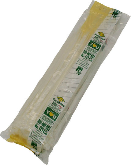 Sapiselco Πλαστικά Δεματικά Καλωδίων 500mmx7.5mm σε Λευκό χρώμα (100τμχ) SEL.2.436