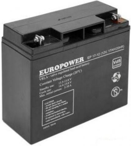 Europower Батерия UPS с Капацитет 17Ах и Напрежение 12V 1бр