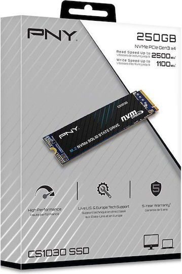 PNY CS1030 SSD 256GB M.2 with PCI Express 3.0 Bulk