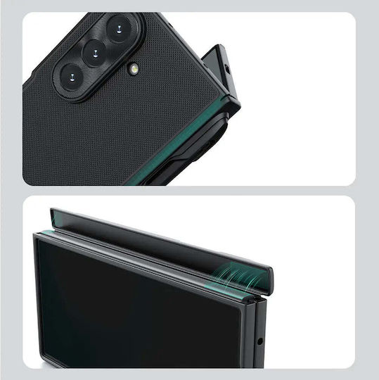 Nillkin Frosted Umschlag Rückseite Silikon / Kunststoff Schwarz (Galaxy Z Fold7)