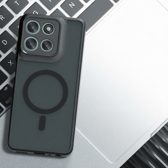 Husă Telefon Motorola Moto G57 Power Moto G67 Power Skyddar Innovation Purefrost Magsafe Antisoc Set Sticker Frost Negru