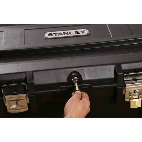Stanley Job Chest Τροχήλατο Πλαστικό Μπαούλο Μεταφοράς και Αποθήκευσης Εργαλείων Π96.2xB59.1xΥ57.8cm 1-93-278