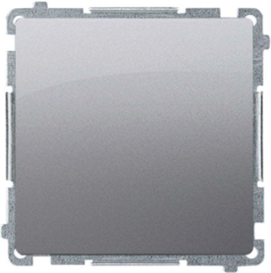 Kontakt-Simon Recessed Wall Switch Lighting One-Way without Frame Gray