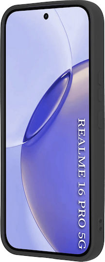 Techsuit Softflex Rückseite Umschlag Silikon Schwarz (Realme 16 Pro)