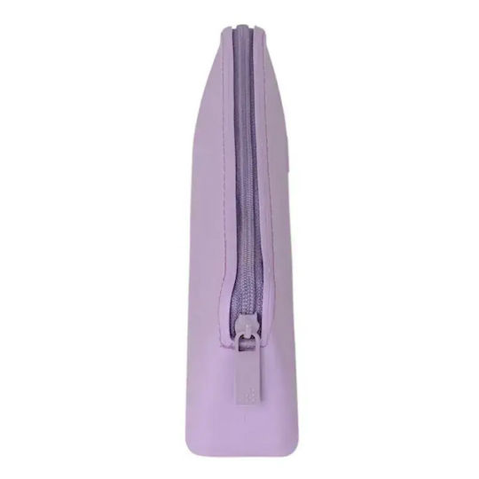 Citron Set de Tacâmuri pentru Bebeluși din Silicon cu Carcasă pentru 18+ Luni Violet 2 Buc