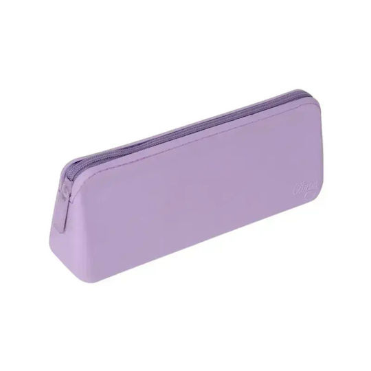 Citron Set de Tacâmuri pentru Bebeluși din Silicon cu Carcasă pentru 18+ Luni Violet 2 Buc