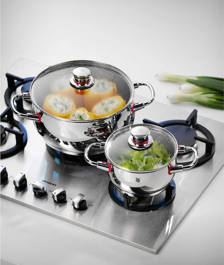 WMF Wmf Qualität Töpfe Set aus Rostfreiem Stahl mit Keramik Innenbeschichtung 4 Töpfe
