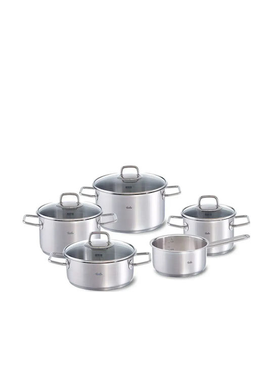 Fissler Stainless Steel Pots Set 5 Pieces