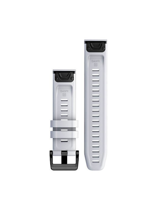 Garmin Каишка Силикон Whitestone, silver hardware (22 мм)