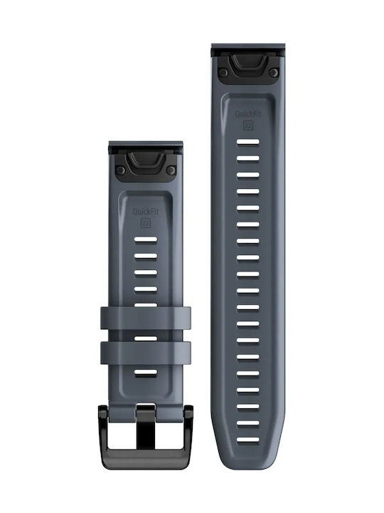 Garmin Quickfit 22 Каишка Силикон син гранит (Fenix 5 / 5 Plus / 6 / 6 Pro / 7 / 7 Pro / 8 (47mm))
