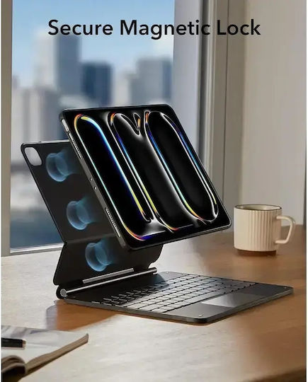 ESR Rebound Magnetic Flip Cover cu Tastatură Negra (iPad Pro 2024 13" - iPad Pro 2024 13")