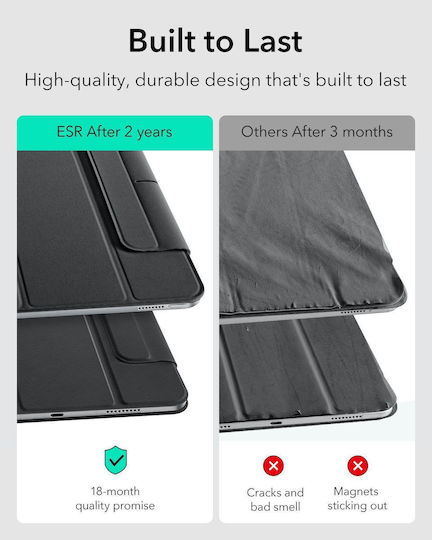 ESR Rebound Flip Cover Black Tablet Case (iPad mini 2021 / mini 2024)