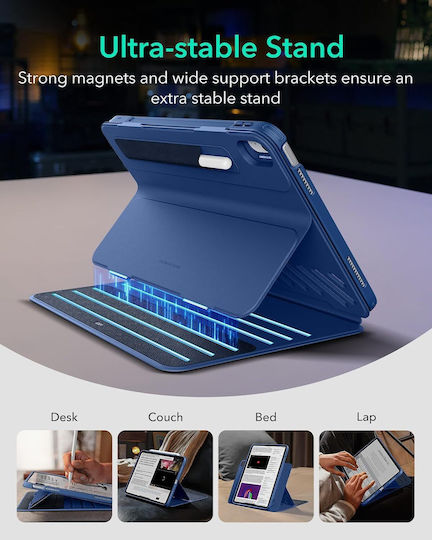 ESR Shift Magnetic Back Cover Durable Navy Blue (iPad 10th/11th)