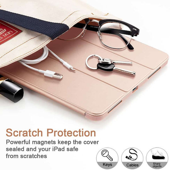 ESR Rebound Pencil Flip Cover Ροζ Χρυσή (iPad Pro 2020 12.9")