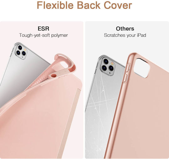 ESR Rebound Pencil Flip Cover Ροζ Χρυσή (iPad Pro 2020 12.9")