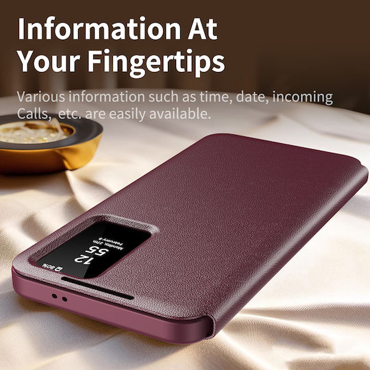 Techsuit Smartview Series Book Κόκκινο (Galaxy S26 FE)