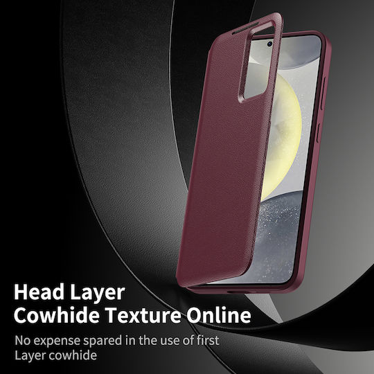Techsuit Smartview Series Book Κόκκινο (Galaxy S26 FE)