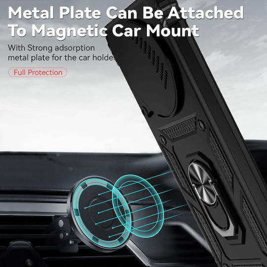 Magnetic Umschlag Rückseite Schwarz (Honor Magic8 Lite, SKYDDAR INNOVATION)
