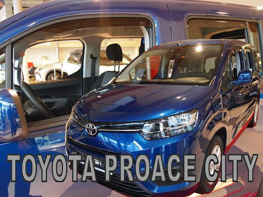 Heko Set deflectoare de vânt Dark Fime pentru Peugeot Rifter Opel Combo Toyota Proace Citroen Berlingo 4buc
