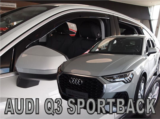 Heko Set deflectoare de vânt Dark Fime pentru Audi Q3 4buc