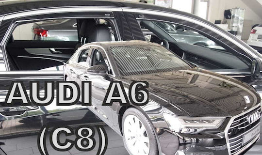 Heko Set deflectoare de vânt Dark Fime pentru Audi A6 4buc