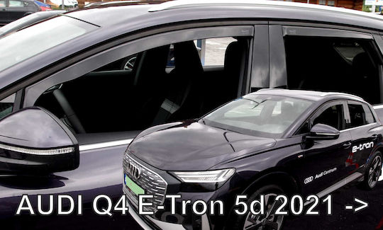 Heko Set deflectoare de vânt Dark Fime pentru Audi Q4 E-Tron 5D 2021 4buc