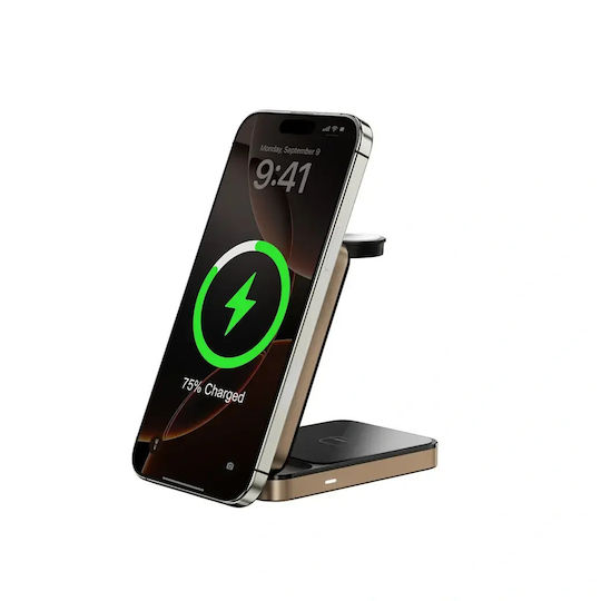 Wiwu Wireless Charger (Qi Pad) 15W Golds (W038)
